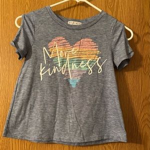 Love Glam Girl cold-shoulder t-shirt. Size medium